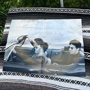 JONAS BROTHERS VINYL CLUB KEVIN NICK AND JOE IN CAR POSTER RARE
